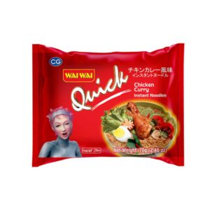 Wai Wai Quick Chicken Curry Flavor Noodles 70g